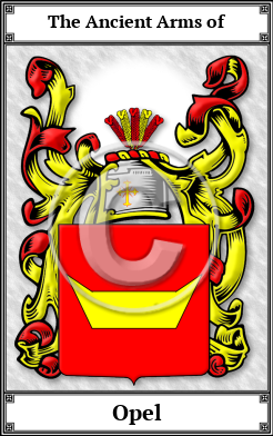 Opel Family Crest Download (JPG)  Book Plated - 150 DPI