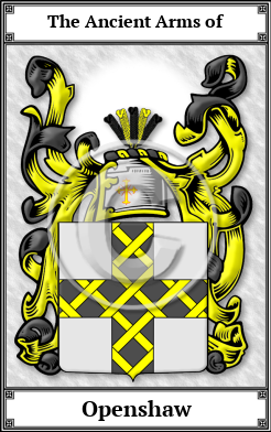 Openshaw Family Crest Download (JPG)  Book Plated - 150 DPI