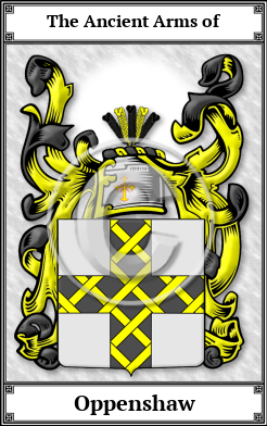 Oppenshaw Family Crest Download (JPG)  Book Plated - 150 DPI