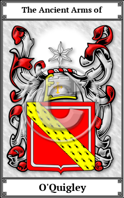 O'Quigley Family Crest Download (JPG)  Book Plated - 150 DPI