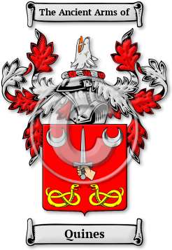 Quines Family Crest Download (jpg) Legacy Series - 150 DPI