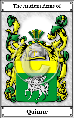 Quinne Family Crest Download (JPG) Book Plated - 600 DPI