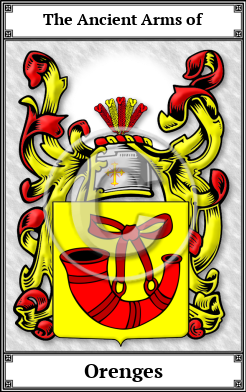 Orenges Family Crest Download (JPG)  Book Plated - 150 DPI