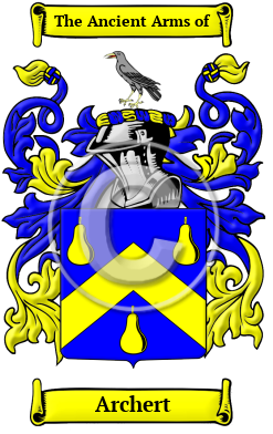 Archert Family Crest/Coat of Arms