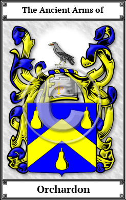 Orchardon Family Crest Download (JPG) Book Plated - 600 DPI