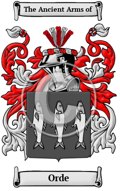 Orde Family Crest/Coat of Arms