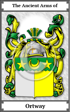 Ortway Family Crest Download (JPG)  Book Plated - 150 DPI