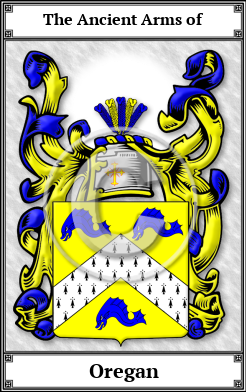 Oregan Family Crest Download (JPG)  Book Plated - 150 DPI