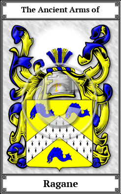 Ragane Family Crest Download (JPG)  Book Plated - 150 DPI