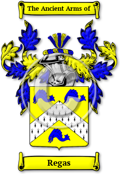 Regas Family Crest Download (jpg) Legacy Series - 150 DPI