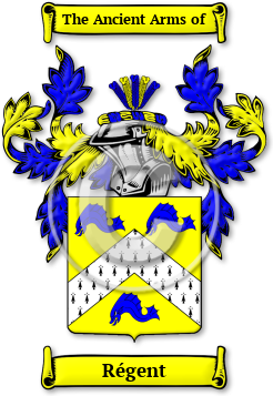 Régent Family Crest Download (jpg) Legacy Series - 150 DPI