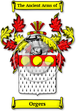 Orgers Family Crest Download (jpg) Legacy Series - 150 DPI