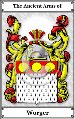 Worger Family Crest Download (JPG)  Book Plated - 150 DPI