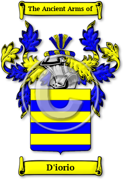 D'iorio Family Crest Download (jpg) Legacy Series - 150 DPI