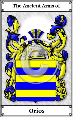 Orios Family Crest Download (JPG) Book Plated - 600 DPI