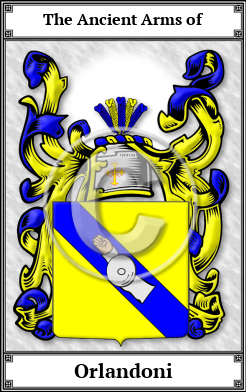 Orlandoni Family Crest Download (JPG)  Book Plated - 150 DPI