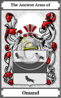 Omand Family Crest Download (JPG) Book Plated - 600 DPI