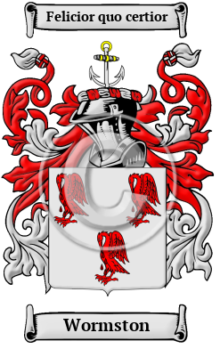 Wormston Family Crest/Coat of Arms