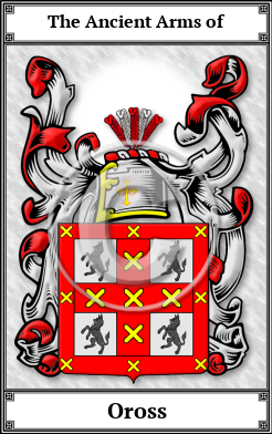 Oross Family Crest Download (JPG) Book Plated - 600 DPI