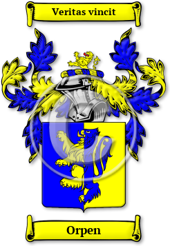 Orpen Family Crest Download (jpg) Legacy Series - 150 DPI