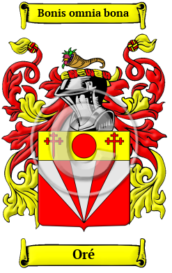 Oré Family Crest Download (JPG) Heritage Series - 300 DPI