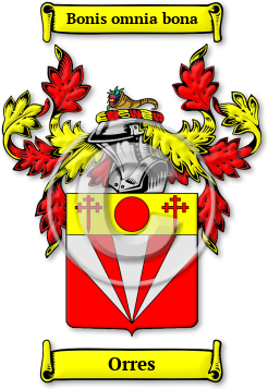 Orres Family Crest Download (jpg) Legacy Series - 150 DPI