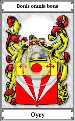 Oyry Family Crest Download (JPG)  Book Plated - 150 DPI