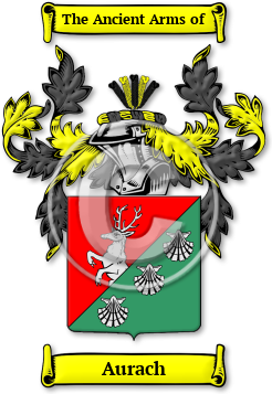 Aurach Family Crest Download (jpg) Legacy Series - 150 DPI