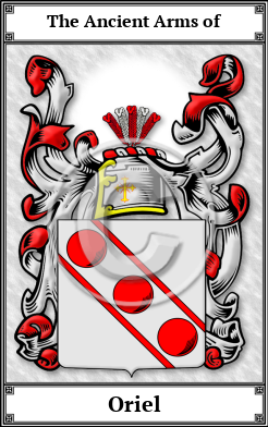 Oriel Family Crest Download (JPG) Book Plated - 600 DPI