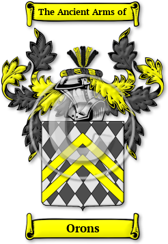 Orons Family Crest Download (jpg) Legacy Series - 150 DPI