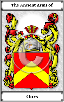 Ours Family Crest Download (JPG) Book Plated - 600 DPI