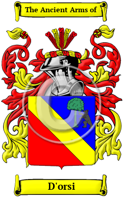D'orsi Family Crest/Coat of Arms