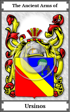 Ursinos Family Crest Download (JPG)  Book Plated - 150 DPI