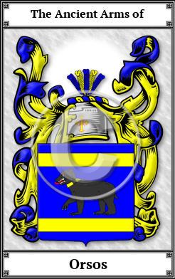 Orsos Family Crest Download (JPG) Book Plated - 600 DPI