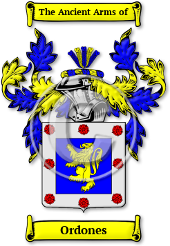 Ordones Family Crest Download (jpg) Legacy Series - 150 DPI