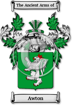 Awton Family Crest Download (JPG) Legacy Series - 600 DPI