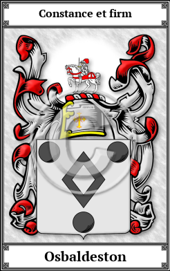 Osbaldeston Family Crest Download (JPG)  Book Plated - 150 DPI