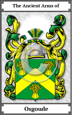 Osgoude Family Crest Download (JPG)  Book Plated - 150 DPI