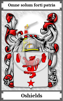 Oshields Family Crest Download (JPG)  Book Plated - 150 DPI