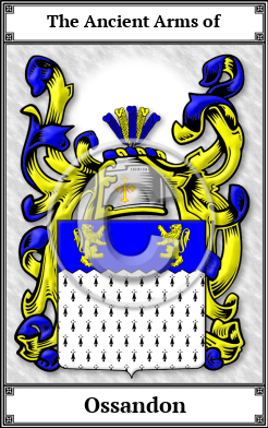 Ossandon Family Crest Download (JPG) Book Plated - 600 DPI