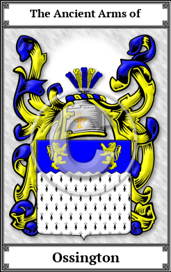 Ossington Family Crest Download (JPG)  Book Plated - 150 DPI
