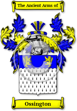 Ossington Family Crest Download (jpg) Legacy Series - 150 DPI