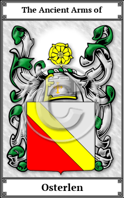 Osterlen Family Crest Download (JPG)  Book Plated - 150 DPI
