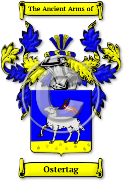 Ostertag Family Crest Download (jpg) Legacy Series - 150 DPI