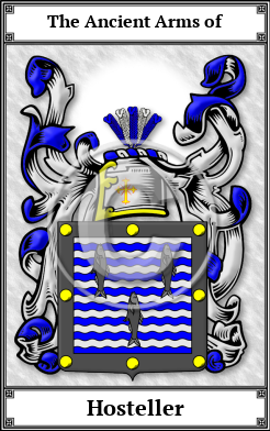 Hosteller Family Crest Download (JPG)  Book Plated - 150 DPI