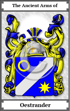 Oestrander Family Crest Download (JPG)  Book Plated - 150 DPI