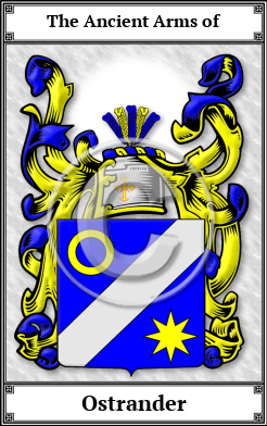 Ostrander Family Crest Download (JPG)  Book Plated - 150 DPI