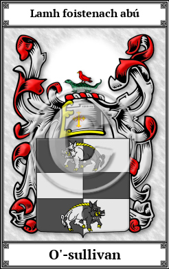 O'-sullivan Family Crest Download (JPG) Book Plated - 600 DPI