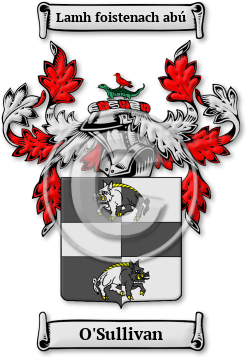 O'Sullivan Family Crest Download (jpg) Legacy Series - 150 DPI