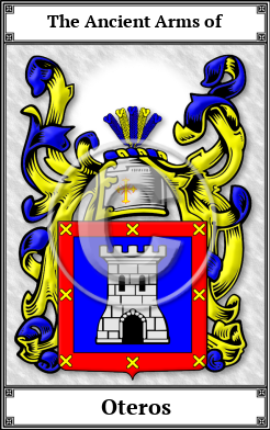 Oteros Family Crest Download (JPG)  Book Plated - 150 DPI